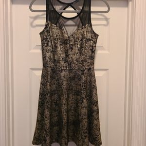 Black and Silver Party Dress Sz S